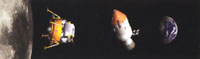 3D záložka Apollo 11