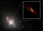 Teleskop EHT pořídil fotografii výtrysku černé díry Centaurus A