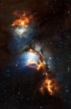 Prosévání prachu v pásu Oriona