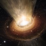 Prachové překvapení kolem obří černé díry