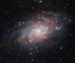 Dalekohled VST pořídil detailní záběr galaxie M 33 v souhvězdí Trojúhelníku