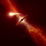Smrt špagetifikací: Teleskopy ESO zaznamenaly poslední okamžiky hvězdy pohlcené černou dírou