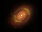 ALMA detekovala prach v mezerách protoplanetárního disku HL Tauri