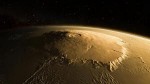 Olympus Mons – největší sopka ve Sluneční soustavě - mohl být kdysi ostrovem