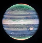 Webbův teleskop pozoroval tryskové proudění v atmosféře Jupitera