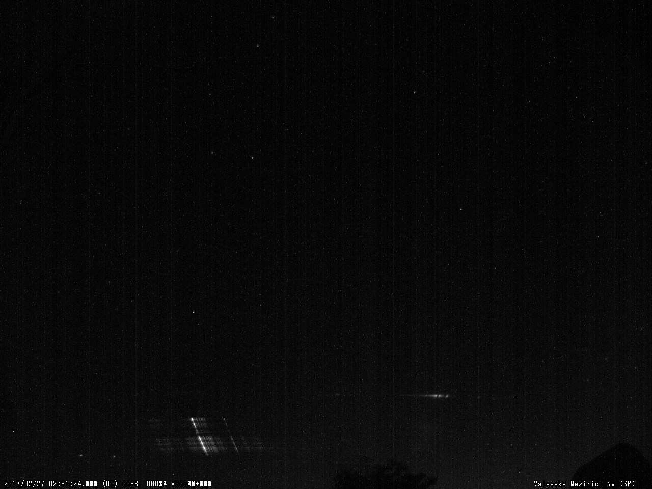 Obr. 10: Spektrum jasného meteoru 20170227_023124, spektrograf SPNW. Autor: Hvězdárna Valašské Meziříčí
