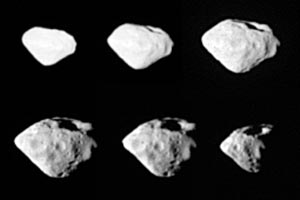 Planetka Steins (foto: evropská sonda Rosetta).