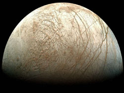 Europa - měsíc planety Jupiter